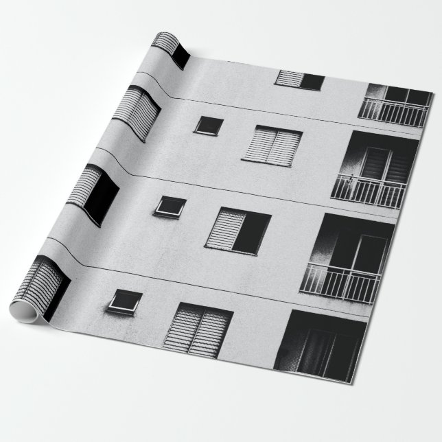 Papel De Regalo White concrete building (Desenrollado)