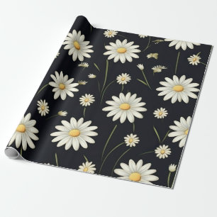 Papel De Regalo White Daisies