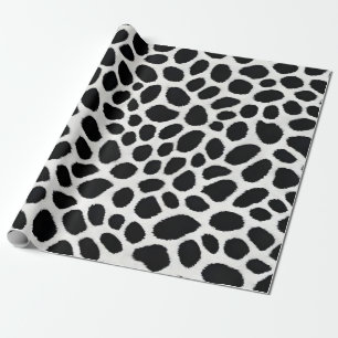 Papel De Regalo White Leopard Elegant Trendy Luxury Collection