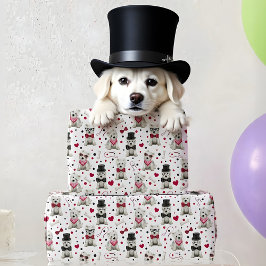 Papel De Regalo White Westis con accesorios extraordinarios