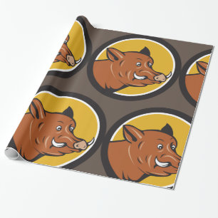 Papel De Regalo Wild Boar