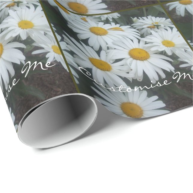 Papel De Regalo Wild Daisies (Esquina del rollo)