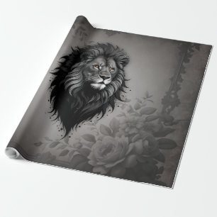 Papel De Regalo Wild Grace: impresionante retrato de un león