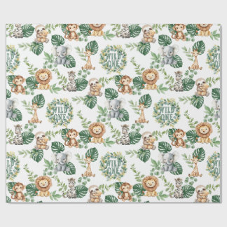 Papel de Regalo Wild One Safari