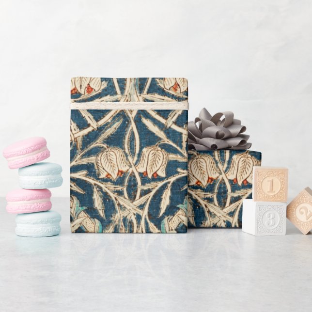 Papel De Regalo William Morris Antique Honeysuckle Floral (Baby Shower)