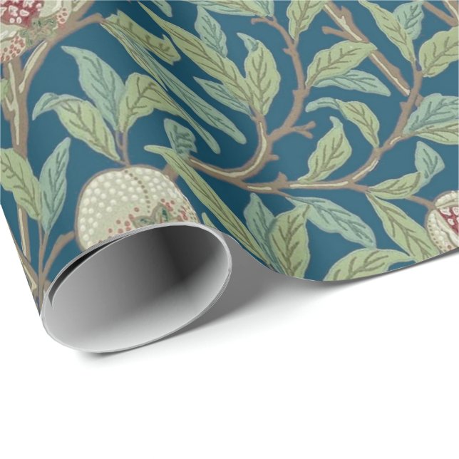 Papel De Regalo William Morris "Ave y granada" (Esquina del rollo)