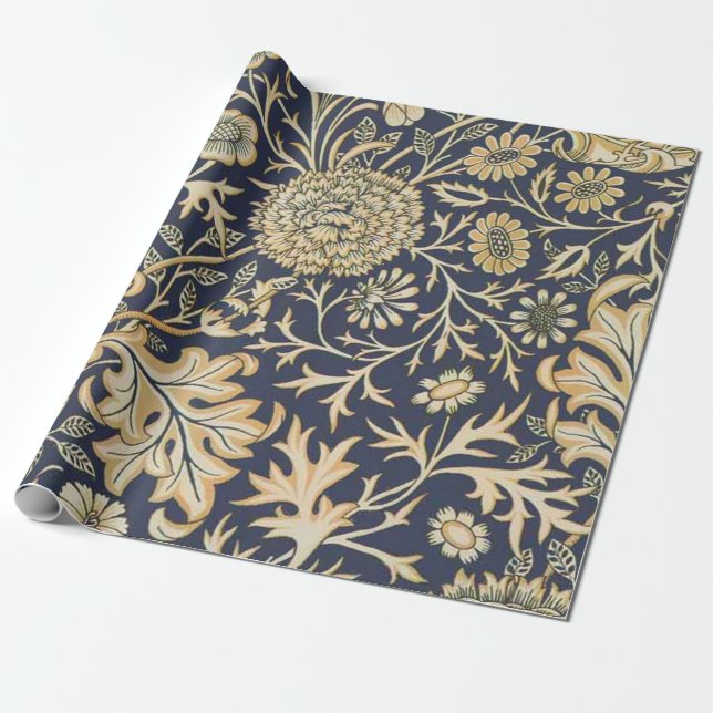Papel De Regalo William Morris Cherwell (Desenrollado)