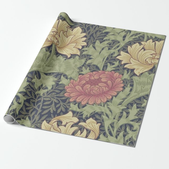 Papel De Regalo William Morris Cray (Desenrollado)