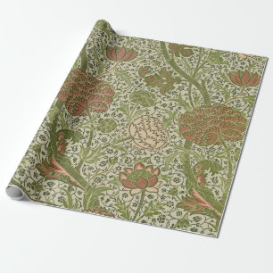 Papel De Regalo William Morris Cray Flor de Salvia Floral Botánico