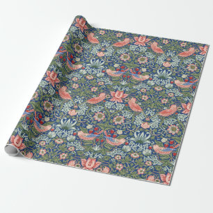 Papel De Regalo William Morris Fruta Robada Coral Marina
