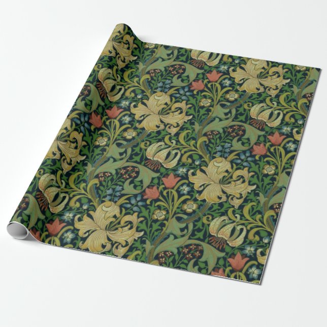 Papel De Regalo William Morris Golden Lily (Desenrollado)