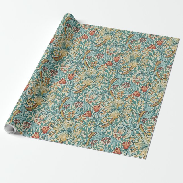 Papel De Regalo William Morris "Golden Lily" 3 (Desenrollado)