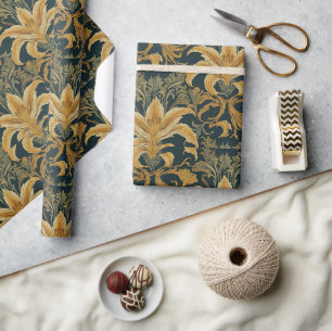 Papel De Regalo William Morris Golden Lily Vintage Pre-Rafaelita