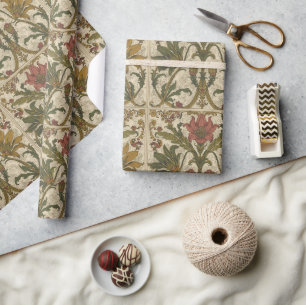 Papel De Regalo William Morris Golden Lily Vintage Pre-Rafaelita
