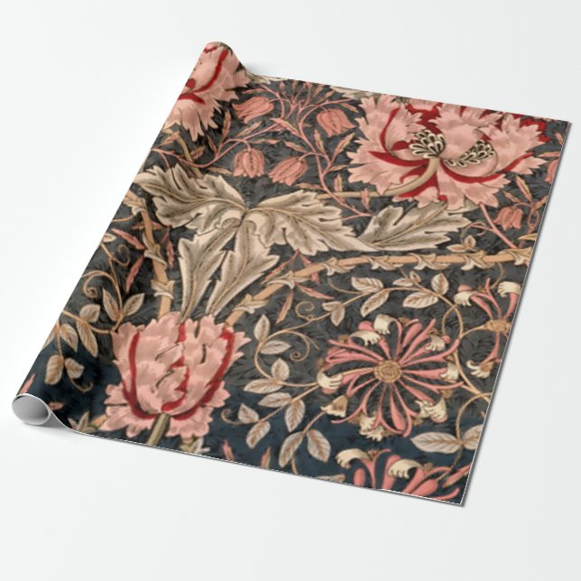 Papel De Regalo William Morris Honeysuckle (Desenrollado)