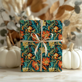 Papel De Regalo William Morris inspirado en la terracota azul past