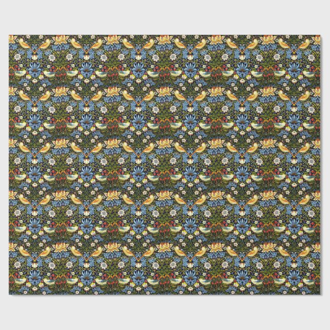 Papel De Regalo William Morris, ladrón de fresas (Superficie plana)