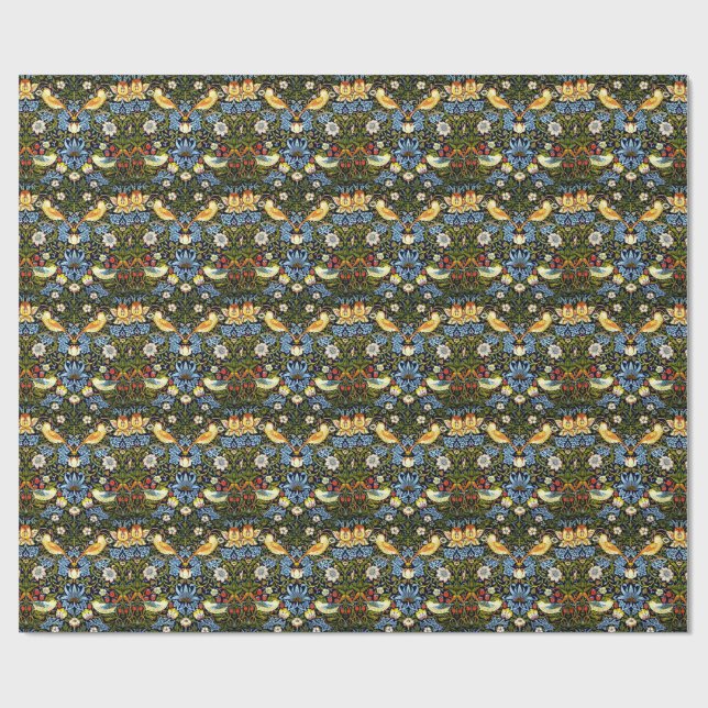 Papel De Regalo William Morris - Ladrón de Fresas,  (Superficie plana)