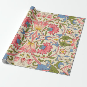 Papel De Regalo William Morris Lodden Patrón Floral Pastel 