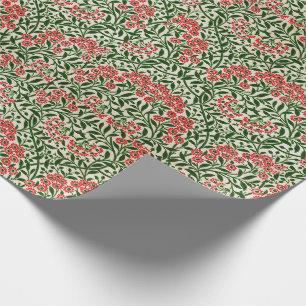 Papel De Regalo William Morris Michaelmas Daisy Flowers Pink Green