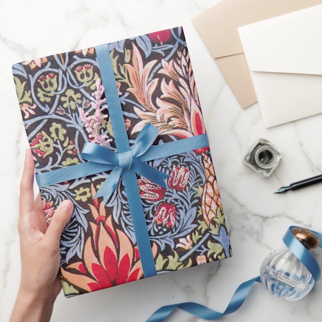 Papel De Regalo William Morris Snakeshead Art Nouveau floral (Regalar)