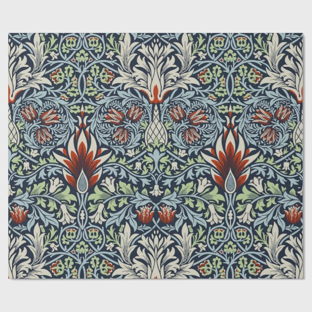 Papel De Regalo William Morris Snakeshead Floral Classic Botanical (Superficie plana)
