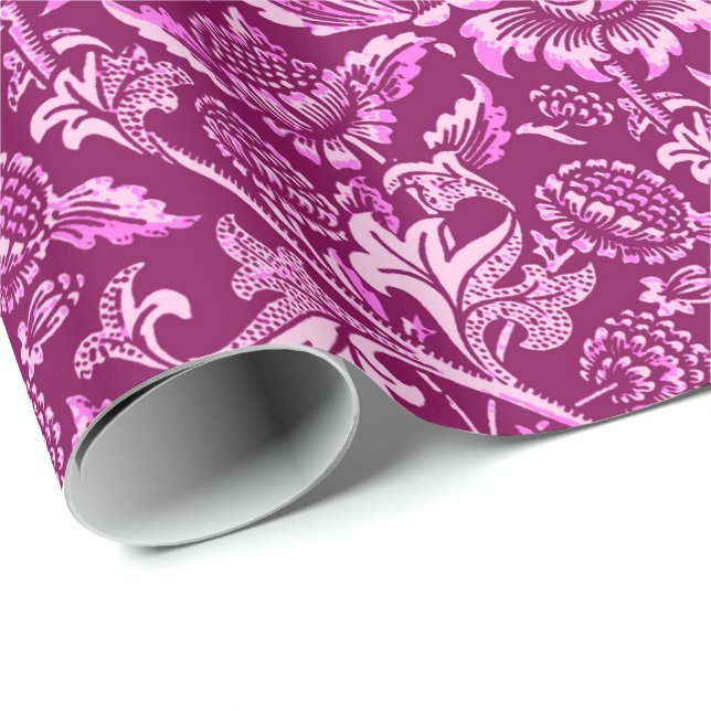 Papel De Regalo William Morris Sunflowers, Amethyst Purple (Esquina del rollo)