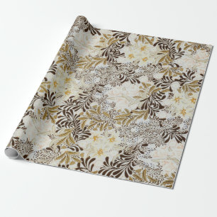 Papel De Regalo William Morris Vintage Floral de Jacinto Art Nouve