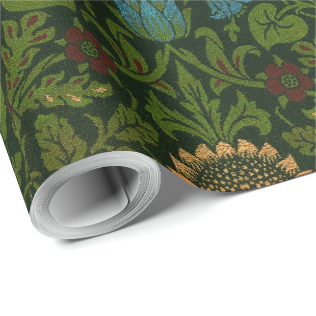 Papel De Regalo William Morris Violet y Columbine (Esquina del rollo)
