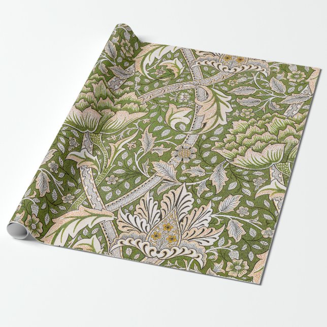Papel De Regalo William Morris Windrush Floral Pattern Classic (Desenrollado)