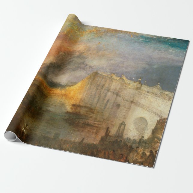 Papel De Regalo William Turner - La quema del Parlamento (Desenrollado)