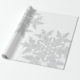 PAPEL DE REGALO WILSON BENTLEY SNOWFLAKE EN BLANCO