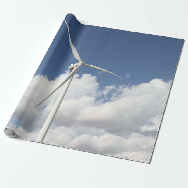 Papel De Regalo Wind Turbine (Desenrollado)