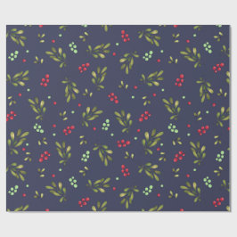 Papel De Regalo Winter Christmas berries