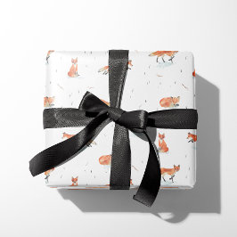Papel De Regalo Winter Fox