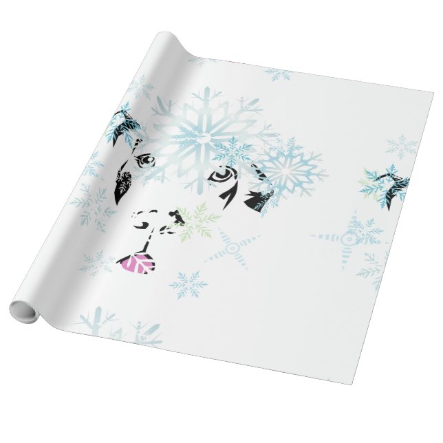 Papel De Regalo Winter Great Dane (Desenrollado)