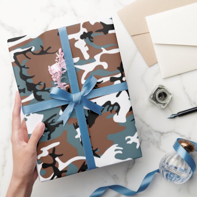 Papel De Regalo Winter Lake Camo (Regalar)