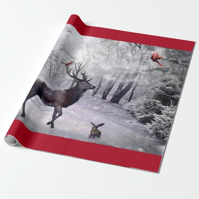 Papel De Regalo Winter Magic (Desenrollado)