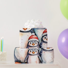 Papel De Regalo Winter Penguin Wonderland Wrap