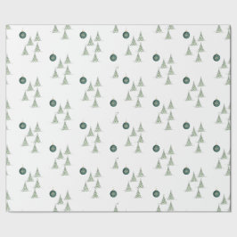 Papel De Regalo Winter Pines Gift Wrap