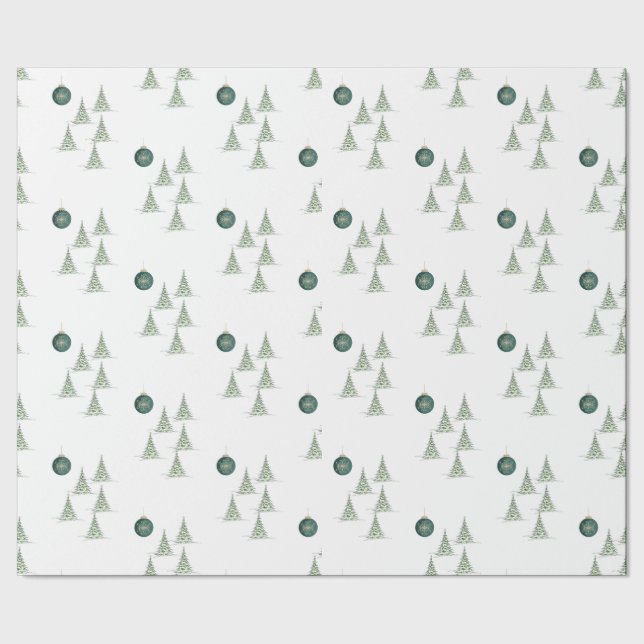 Papel De Regalo Winter Pines Gift Wrap (Costura)