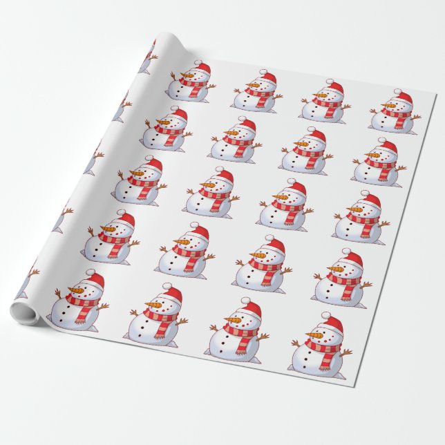 PAPEL DE REGALO WINTER SNOWMAN (Desenrollado)