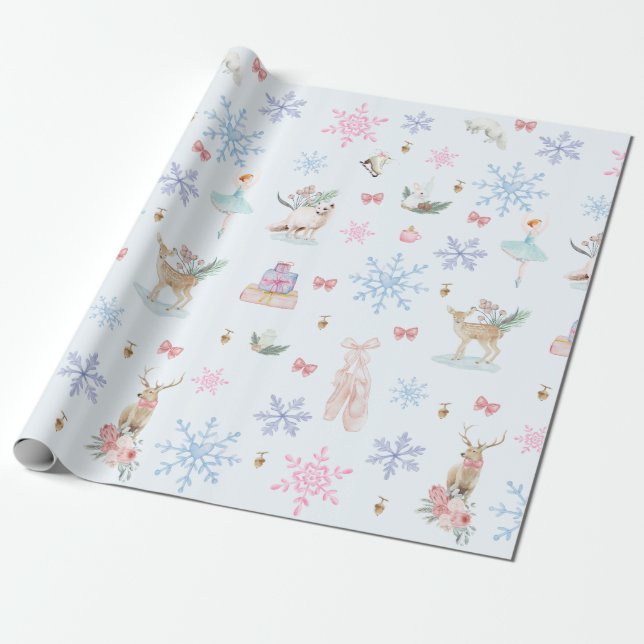 Papel De Regalo Winter Wonderland (Desenrollado)