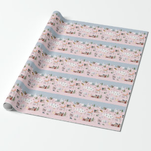 Papel De Regalo Winter wonderland: lindo patrón de pueblo