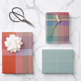 Papel de regalo Winterberry Hoja plana juego de 3