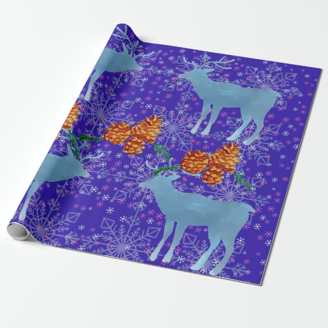 Papel De Regalo Winterscape (Desenrollado)