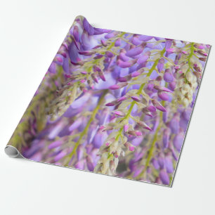 Papel De Regalo Wisteria Morado Floral Flor Árbol Violeta Wrappin