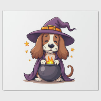 Papel De Regalo Witch Basset Brew