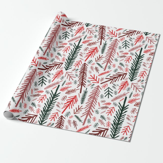 Papel De Regalo Wonderland, Navidades blancos (Desenrollado)