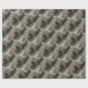 Papel De Regalo Wood Bison